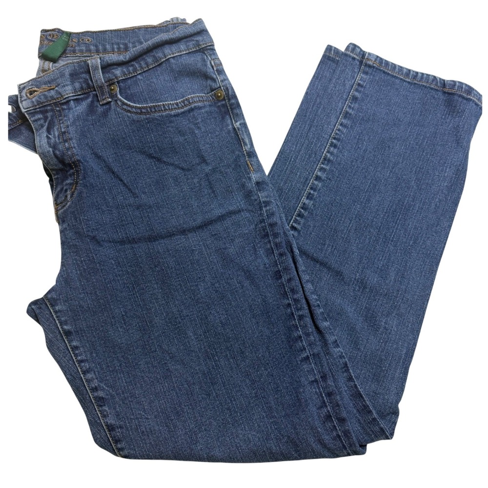 Lauren Jeans Co Ralph Lauren Premium Blue Straight Leg Jeans Womens 8 Stretch